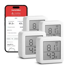 SwitchBot Smart Hygrometer Thermometer, Indoor Humidity White 