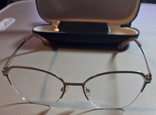 FYSH 3715 M209 Semi Rimless Eyeglasses Rose G...