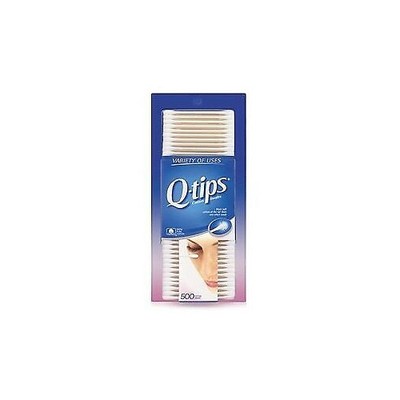 Q-tips Cotton Swabs Ultimate Home Beauty Tool Pure Soft Cotton at Tip 500 Count
