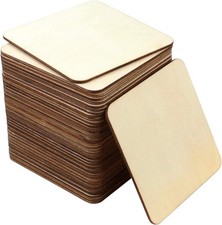 Unfinished Wood Blanks 40 Pcs for Painting and DIY Crafts