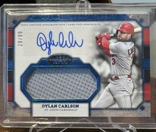 2024 Topps Tier One DYLAN CARLSON Autographed Relic Blue 29/99 Cardinals