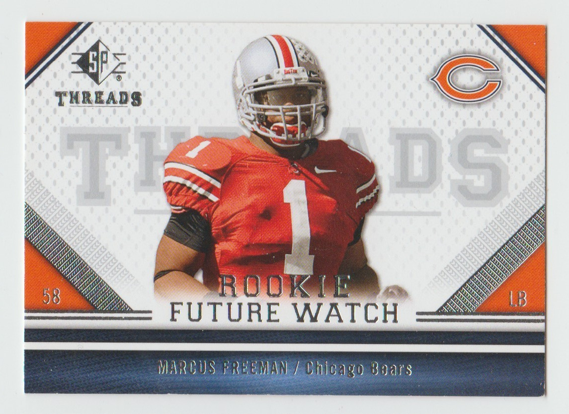 MARCUS FREEMAN 2009 SP Threads Rookie Card #163 SP RC Notre Dame Coach RARE Card
