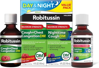Robitussin Maximum Strength Cough + Chest Congestion DM And Strength... 