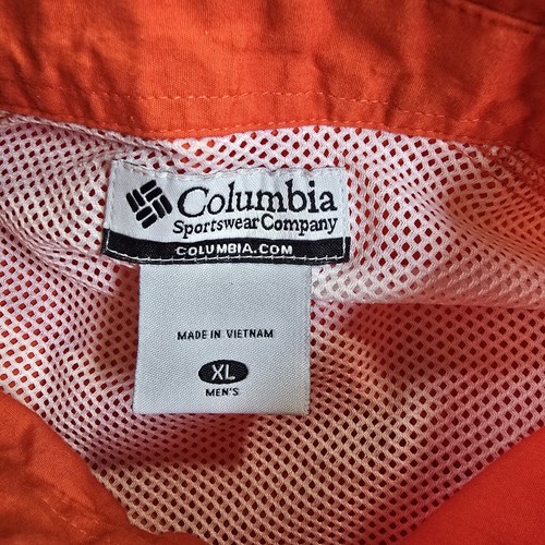 Florida Gators Shirt Orange Columbia PFG Button Short Sleeve Cotton Mens Size XL - Picture 3 of 5