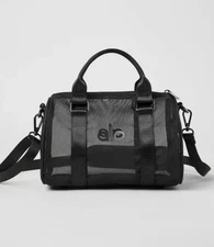 Alo Yoga Mini Sheer Duffle Bag – Lightweight BLack Mesh Tote for Gym or Travel
