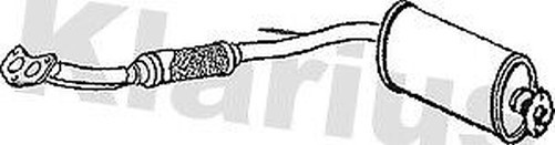 Klarius TY274J Auspuff Vorderrohr SchalldäMpfer FüR MR2 1.6 87-90-image