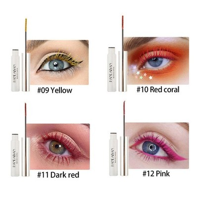 HANDAIYAN Thick Curly Mascara Long Lasting NonSmudging Multicolor Eyelash