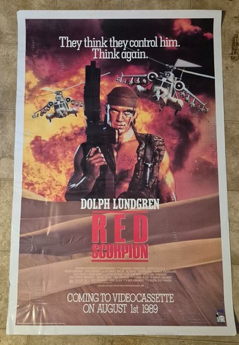 Red Scorpion 1988 Dolph Lundgren Soviet Video Store PROMO Poster