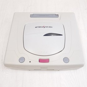 Sega Saturn white Console with 2 Virtua Gun controllers 5 games Japan NTSC-J