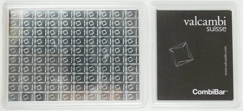 100g Valcambi Silver CombiBar Sheet of 100x1g Bullion Bars  C4041