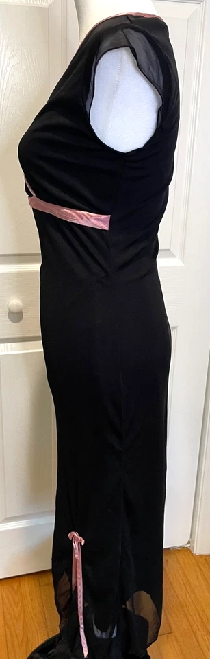 Vtg Y2K Ruby Rox Womens Mesh Babydoll Midi Dress Size S Whimsigoth HOCO Coquette - Image 3 of 4