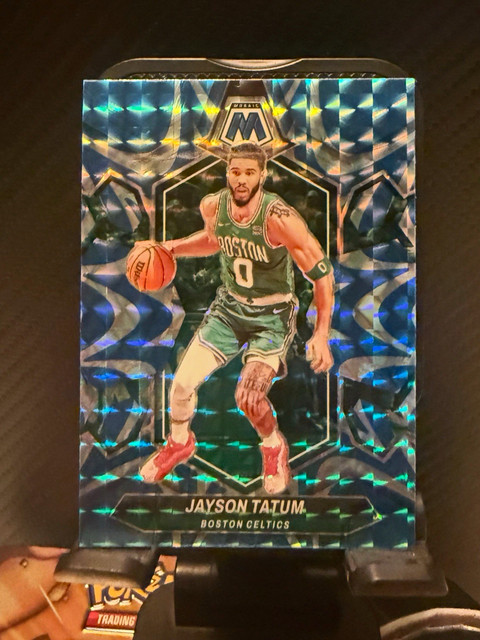 Panini Mosaic 2023-24 Jayson Tatum Reactive Blue Prizm #147 Celtics NBA