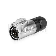 6 Pin Male Quick Connect Waterproof In-Line Power Connector