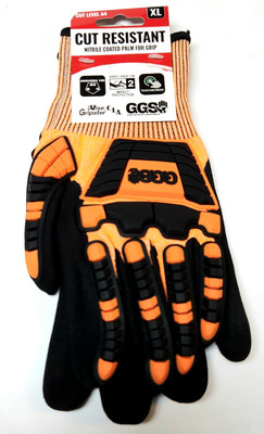 GGS CIA388XFT 10 XL GLOBAL GLOVE AND SAFETY Size XL CUT Resistor Vise Gripster
