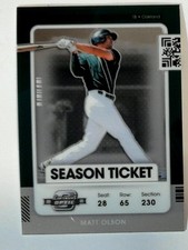 2021 Panini Contenders #47 Matt Olson Optic Oakland Athletics Baseball