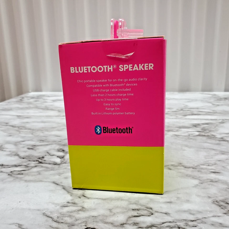 NEW BaubleBar Excellent Sound Bluetooth Speaker Silver  Speaker Factory Sealed  - Image 2 of 4