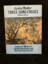 MAHLER Three Song Cycles - LARGE VOCAL PIANO SCORE - DOVER