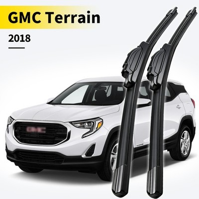 2Pcs Front Windshield Flat Wiper Blade Set For GMC Terrain 2018 24''+18''