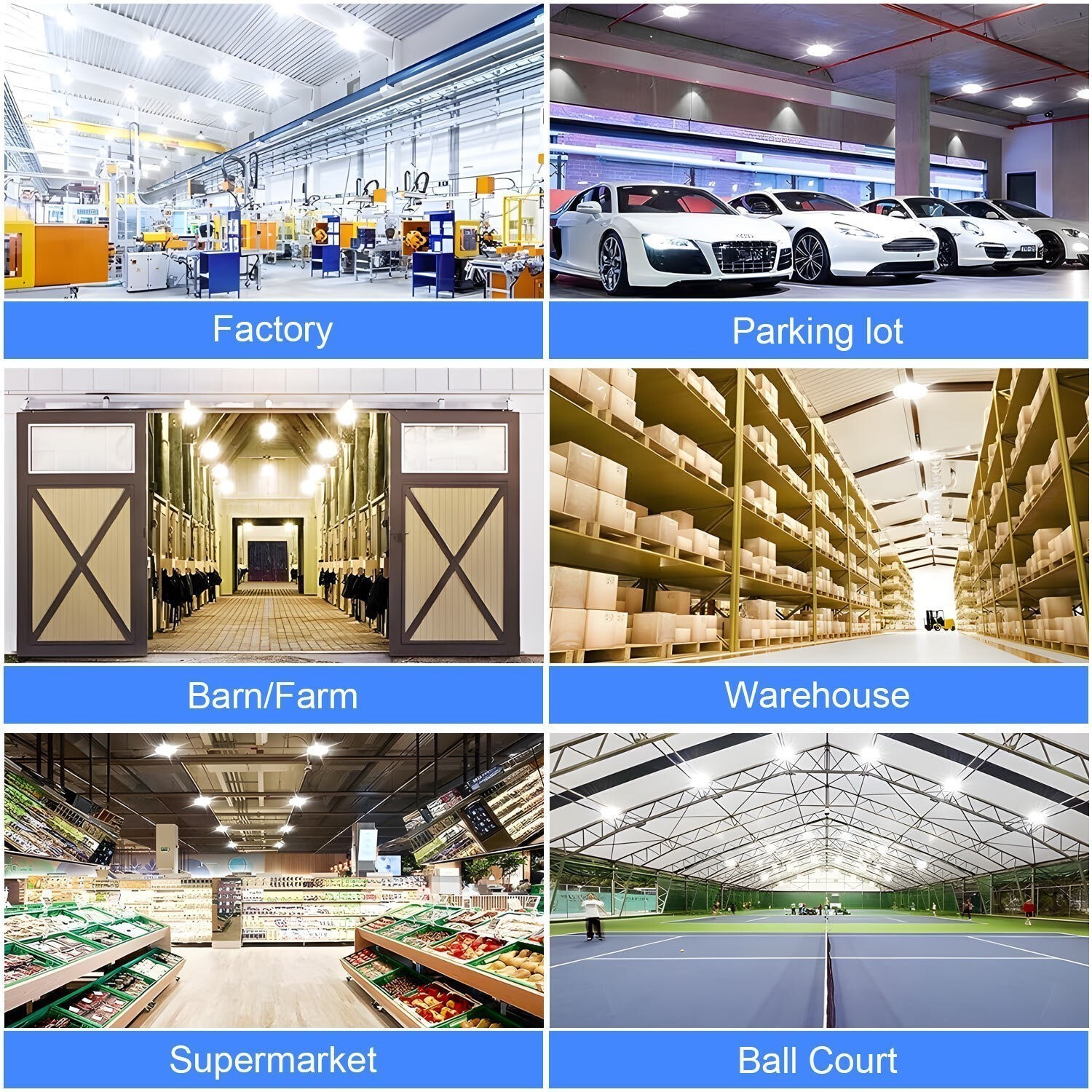 150W LED UFO High Bay Light -22500 Lumens Factory Barn Hanging Fixtures Dimmable