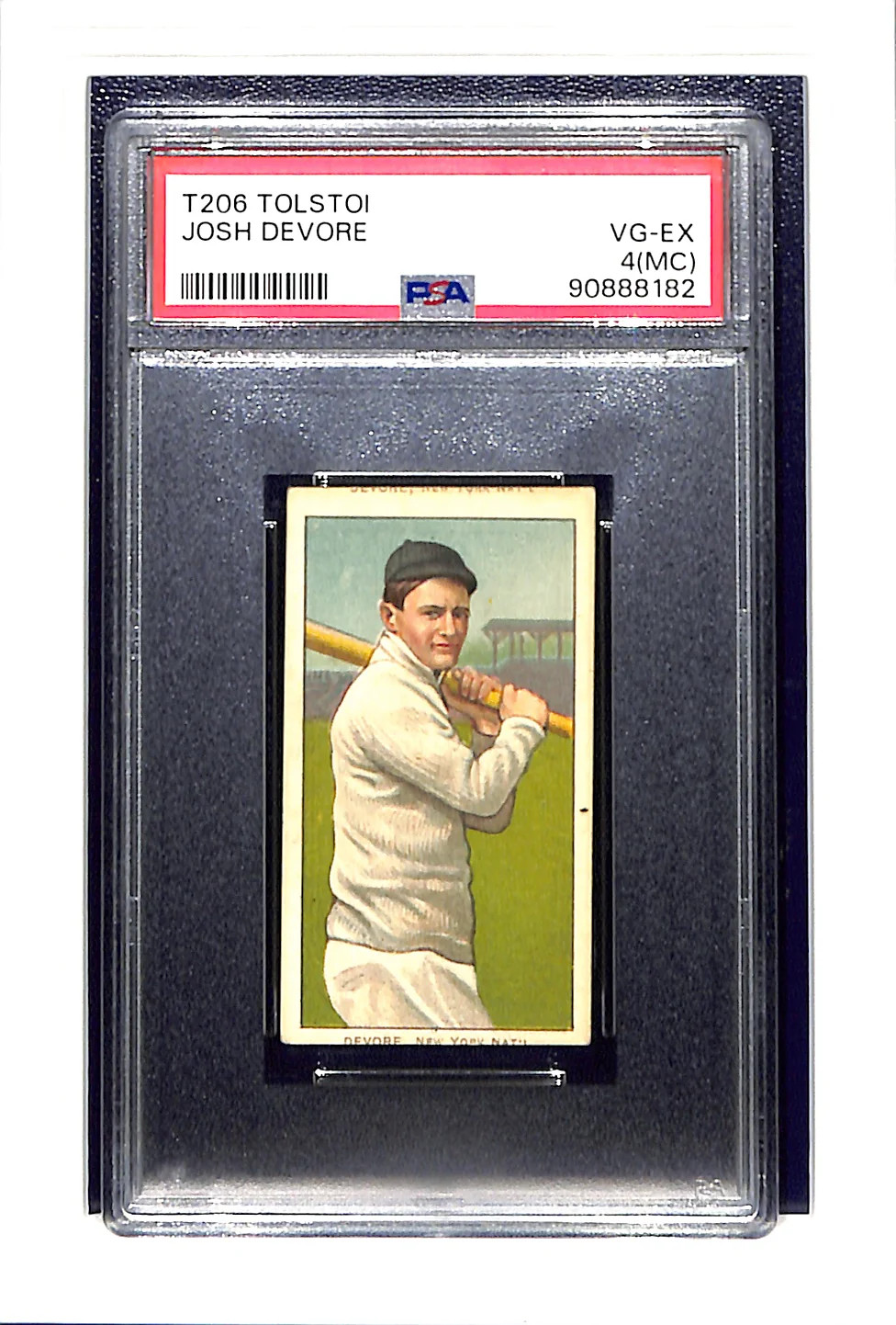 1909 T206 Tolstoi Josh DeVore PSA 4 (MC) - Unique double Name