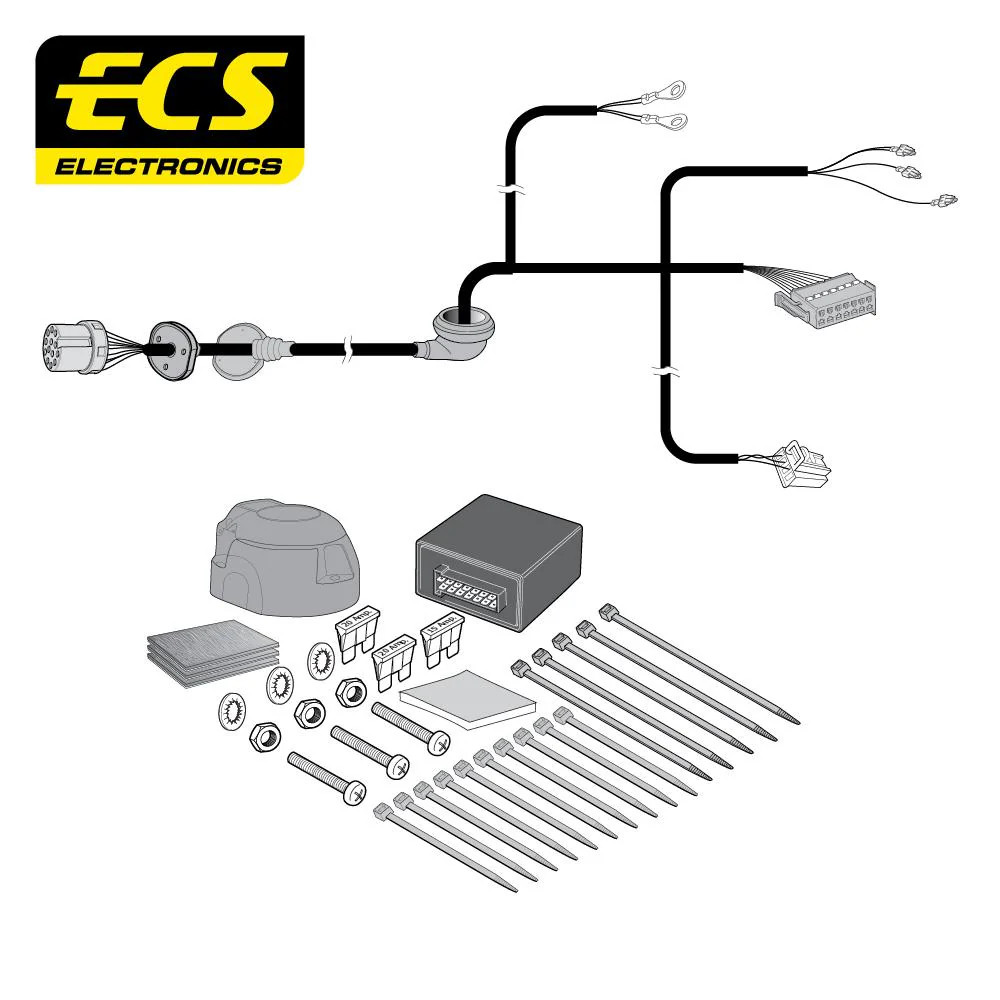 Towbar Wiring Kit 13 Pin MERCEDES GLC Coupe June 2019 - MB09913U