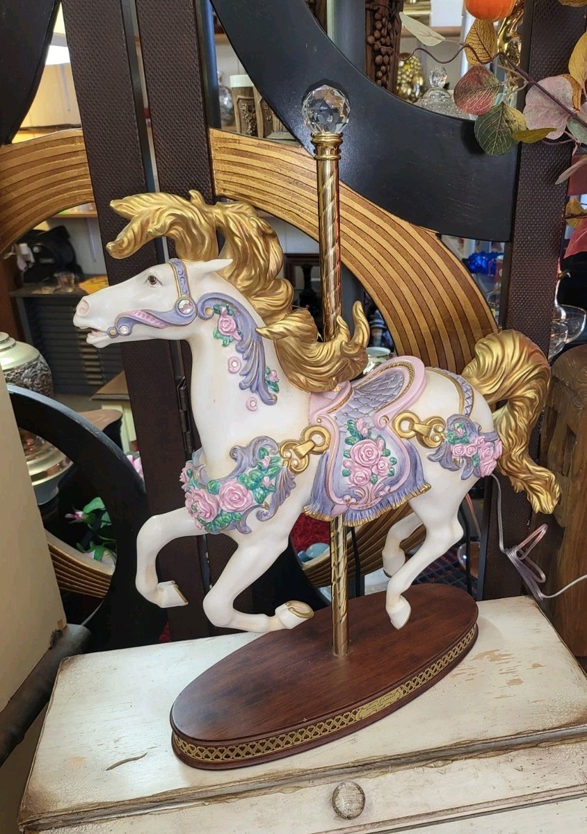 🎠💗🎠HOUSE OF FABERGE IMPERIAL ROSE CAROUSEL HORSE FRANKLIN MINT 🎠💗🎠HOUSE OF FABERGE IMPERIAL ROSE CAROUSEL HORSE FRANKLIN MINT