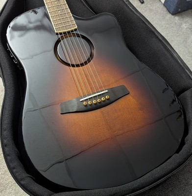 LR Baggs AEG-1 SB Sunburst Acoustic/Elec. w/bag, shirt, setup, LRB pedal, & ship