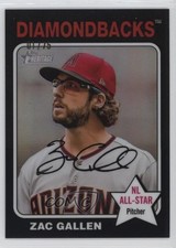 2024 Topps Heritage High Number Chrome Black Border 1/75 Zac Gallen #21 0bg1