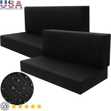 RV Dinette Cushion Covers Waterproof Polyester Stretch Fit 4 Pack Easy Care New