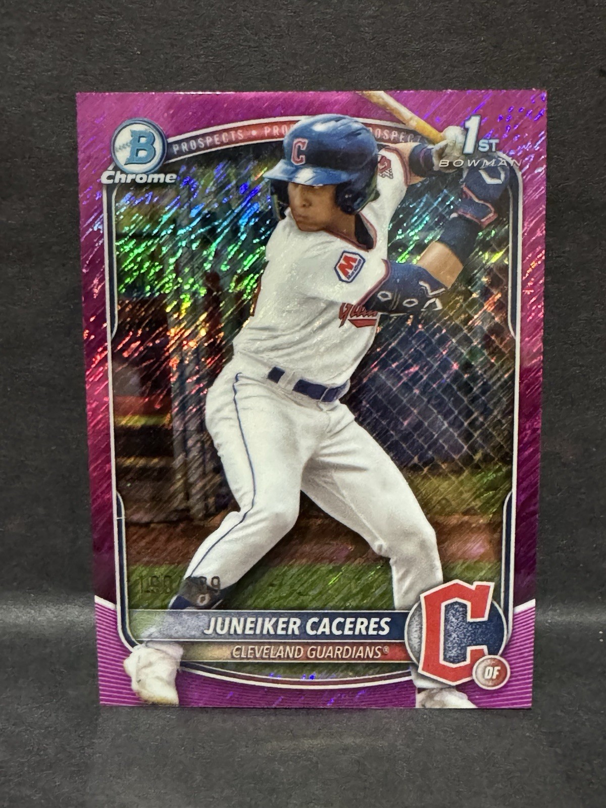 2025 Bowman Chrome Darison Garcia Auto Purple Refractor 1st Prospect #d/250