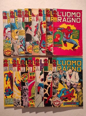 LOT 14 BOOKS MAN SPIDER HORN BETWEEN NO. 32 AND 60 - NO YIELD - MEDIOCRE/DISCREET