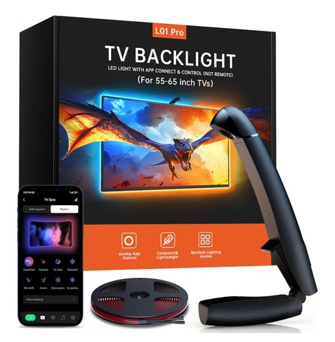 TV LED Hintergrundbeleuchtung 14,7ft schneidbare Smart Lights für 55-65" TV & PC Monitor