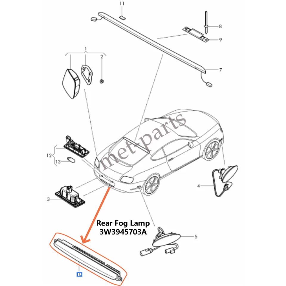 Luz antiniebla LED 3W3945703A para Bentley Continental GT GTC 2012-2017 Foto 2 de 3