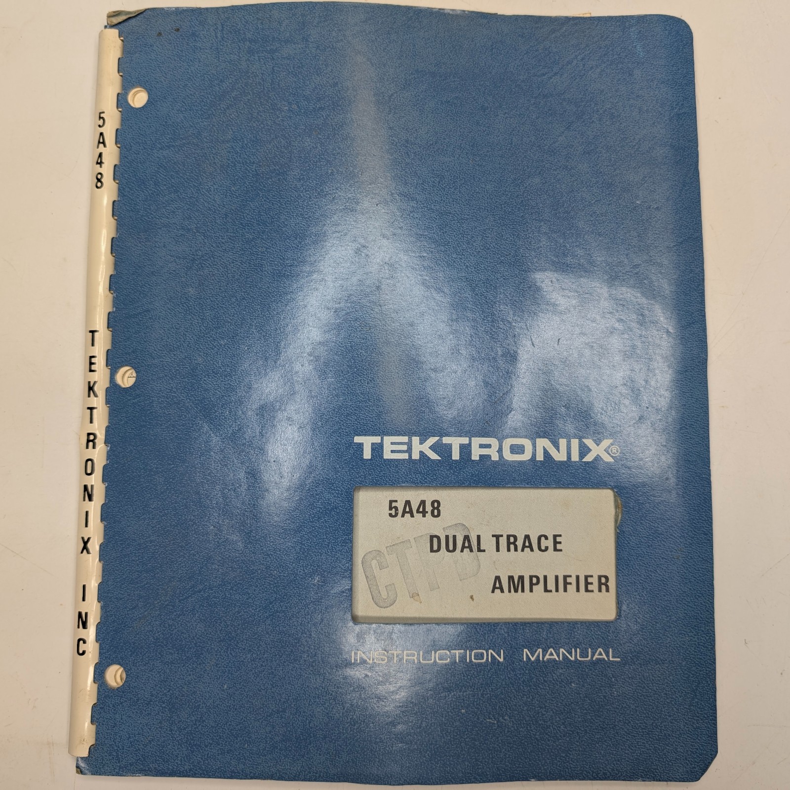 Tektronix 5A48 Dual Trace Amplifier Instruction Service Manual Schematics Vtg B3