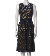 Prada Black Eyelet Dress IT 40