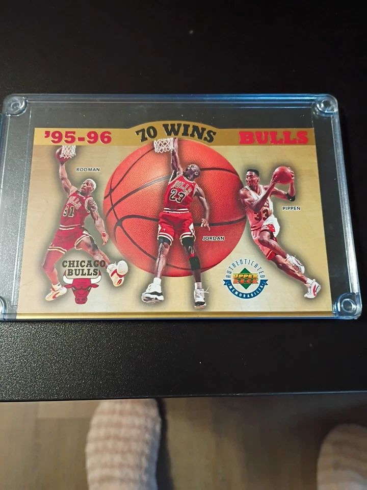 1996 Upper Deck Authenticated - Jordan Pippen Rodmen more Authenticated  - Image 4 of 4