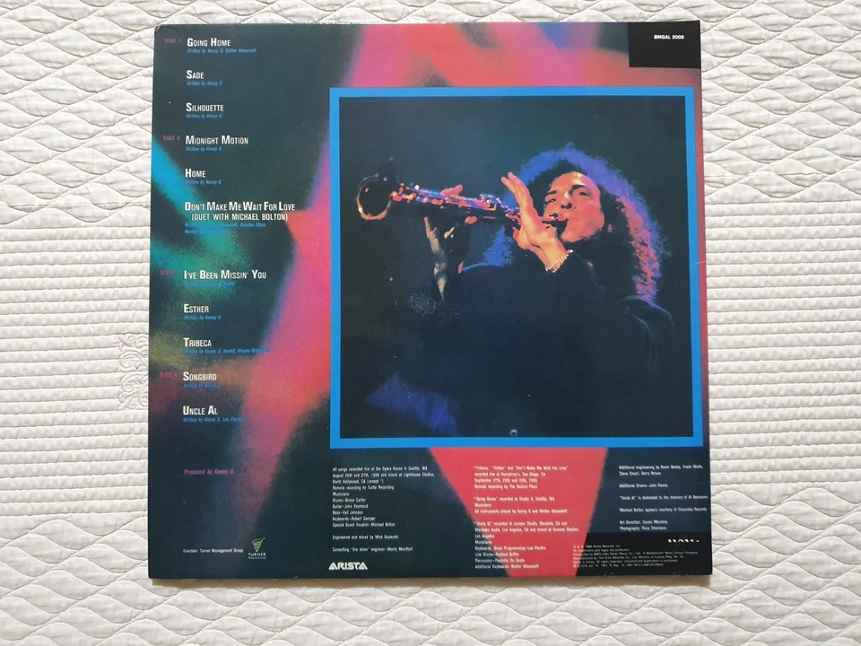 KENNY G - Live 1991 Korea 2 LP Vinyl MICHAEL BOLTON Rare - Image 3 of 4