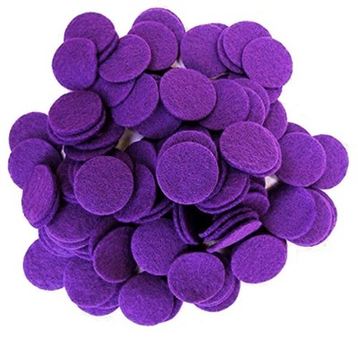 Playfully Ever After Purple Craft Felt Circles (2 Inch 2 - 44pc, purple 