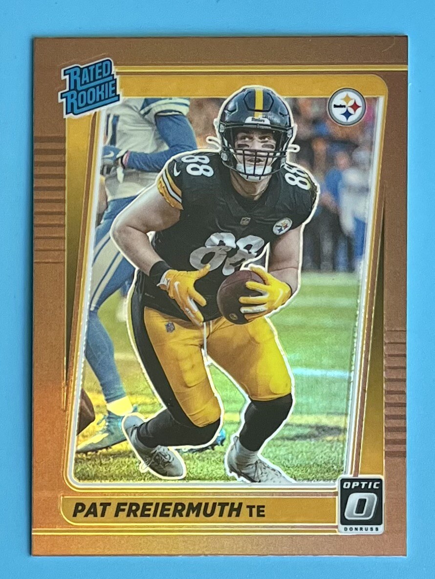 Pat Freiermuth 2021 Panini Donruss Optic #232 Bronze Prizm Rookie RC Steelers