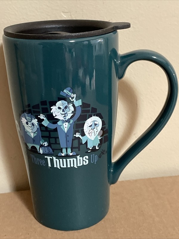 Disney Parks Haunted Mansion Tumbler Mug Three Thumbs Up