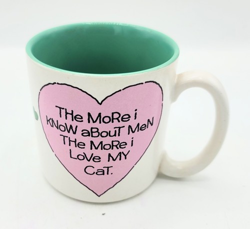 Cat Lady Mug Vintage Potpourri Press The More I Know About Men More I Love Cats - Picture 4 of 9