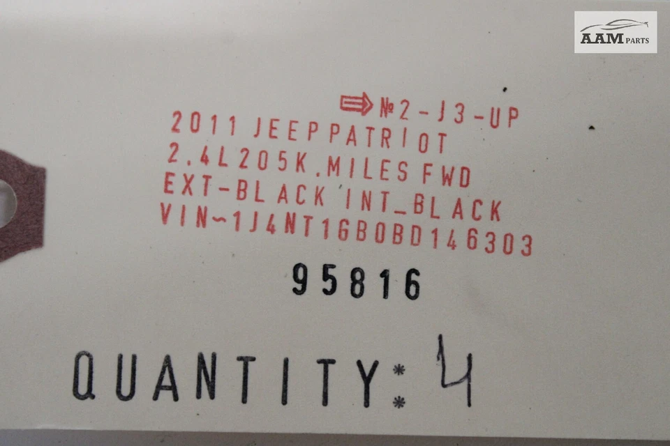 Jeep Patriot 2007-2017 maletero trasero red de carga gancho de amarre anillo ancla OEM Foto 4 de 4