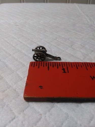 Miniature Metal Cannon Charm/ Pendant/ Dollhouse Miniature