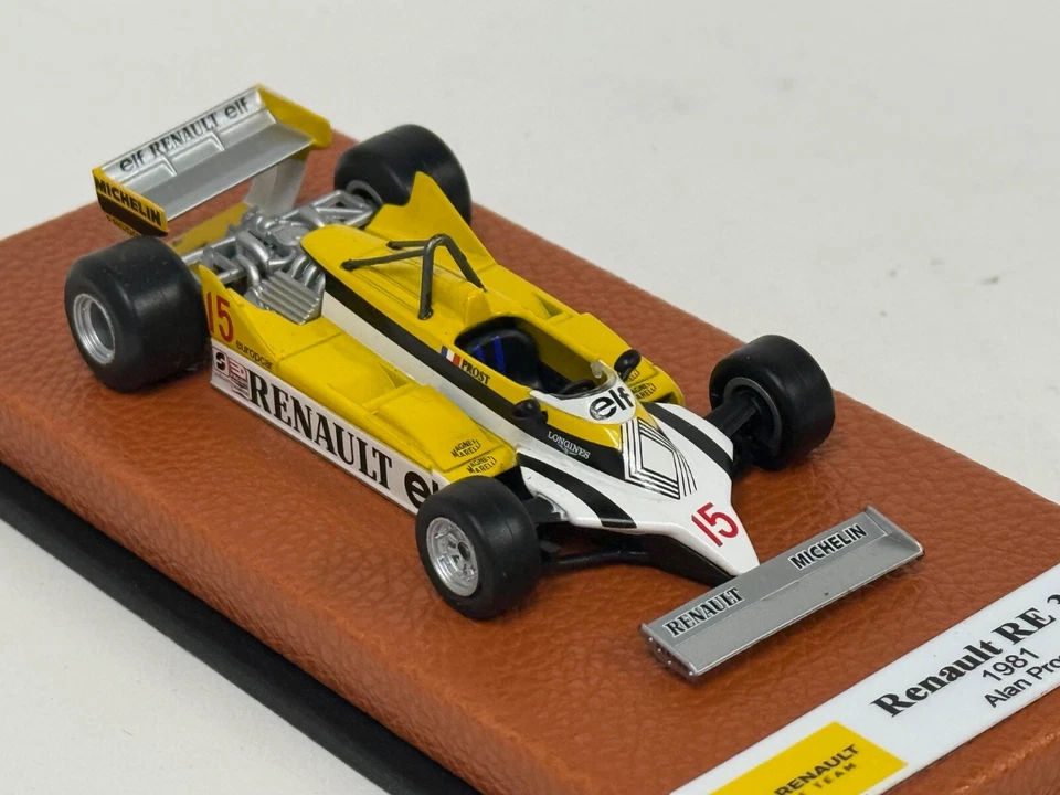 1/43 Renault RE30 from 1981 F1 Season of Alan Prost Leather base JPN186 - Image 4 of 4