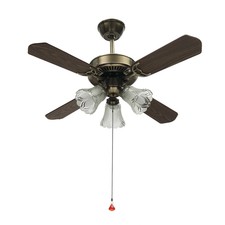 36inch Antique Ceiling Fan With 3 Lights Ac110 240v 4 Wooden