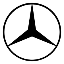 Mercedes logo Vinyl Decal Window Laptop Any Size Any Color
