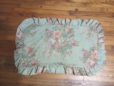 Vintage Ralph Lauren Squires Path Green Floral King Sham