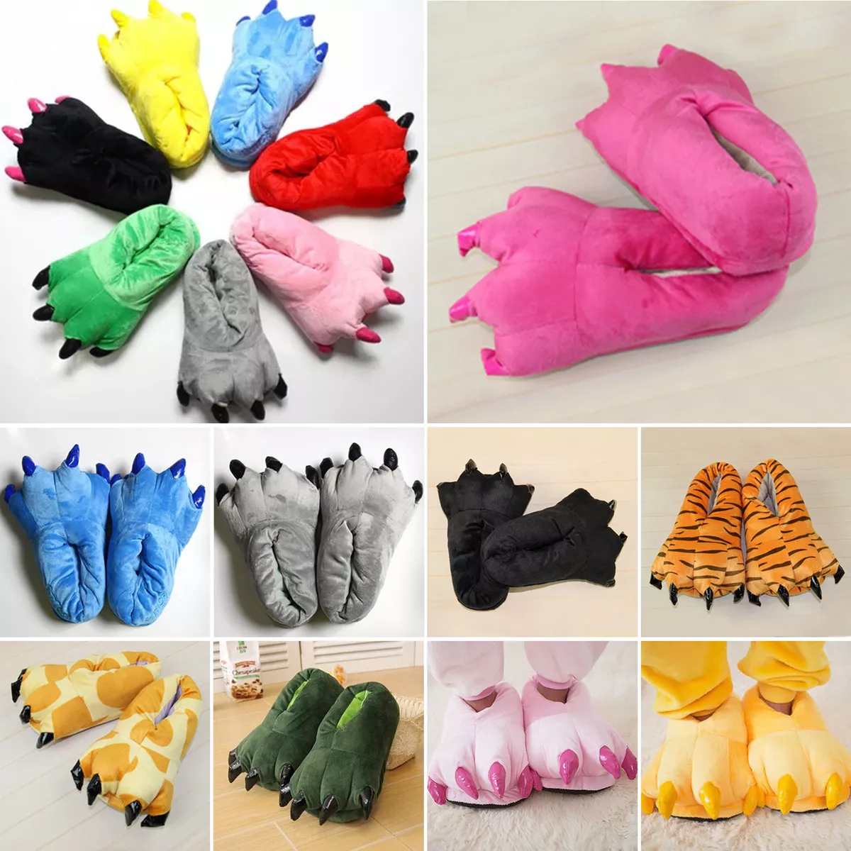 Monster claw slippers for adults clearance