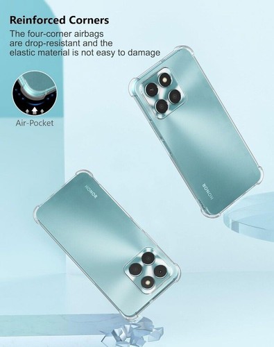 For Honor 400 SMART Case, Slim ARMOUR Clear Silicone Shockproof Gel Phone Cover - Picture 10 of 13