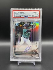 2022 Bowman Chrome Jonatan Clase /499 RC Refractor Auto PSA 9 #CPA-JCL Mariners